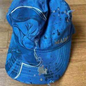 Disney Snow White Angry Grumpy Mad Hat - Blue Adjustable Baseball Cap